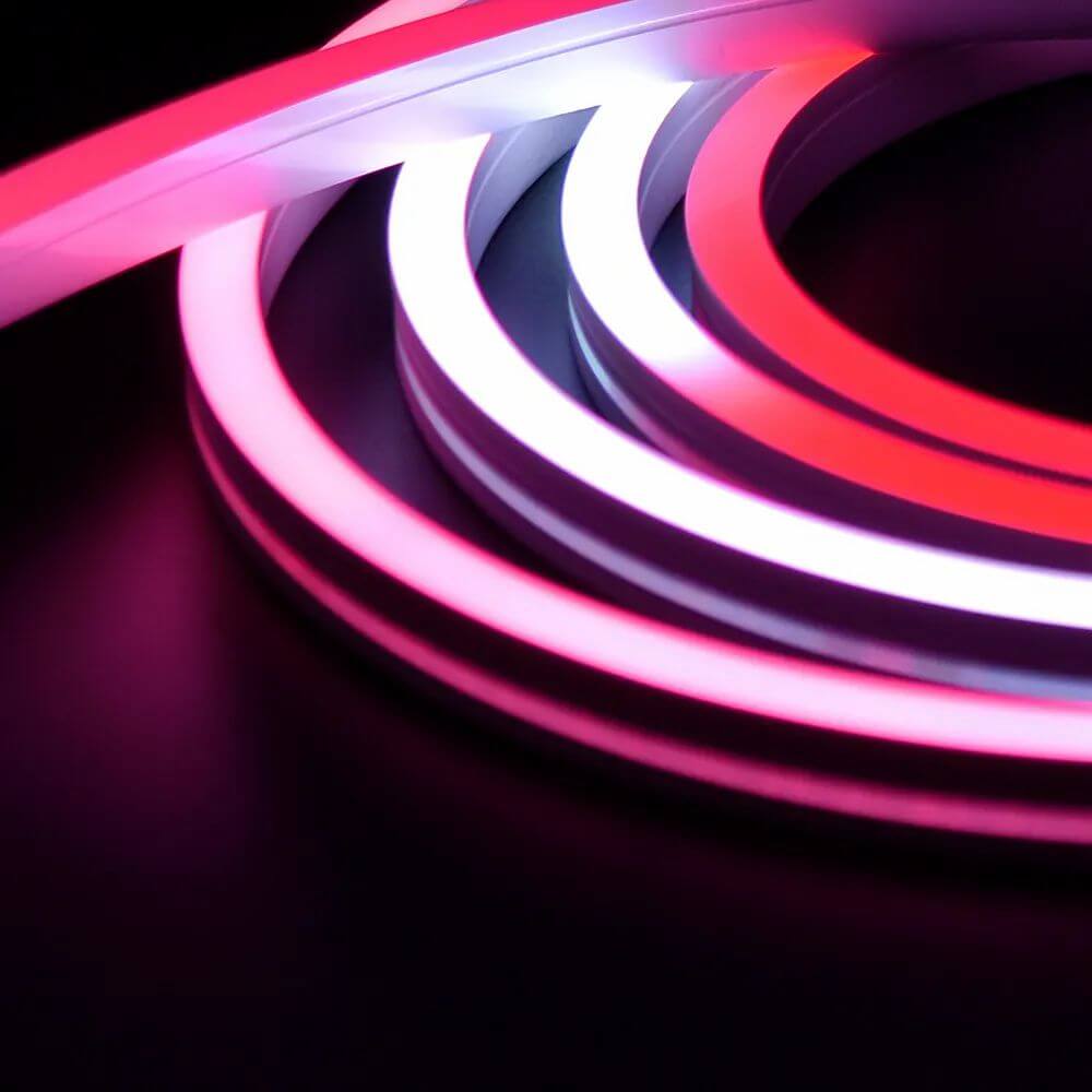 LED RGB Color Changing Flex Neon Light 120V AC 164 ft Kit — Elumalight