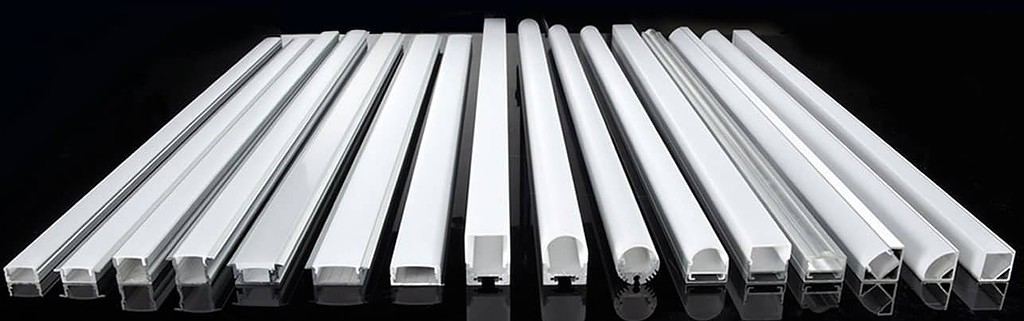 Flexlite - Curve / Wave Aluminium profile 12mm / 0 1/2 x 12mm / 0 1/2 -  1000mm / 39 3/8 – Zaneen